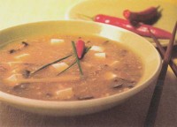 Supa de ciuperci cu tofu 